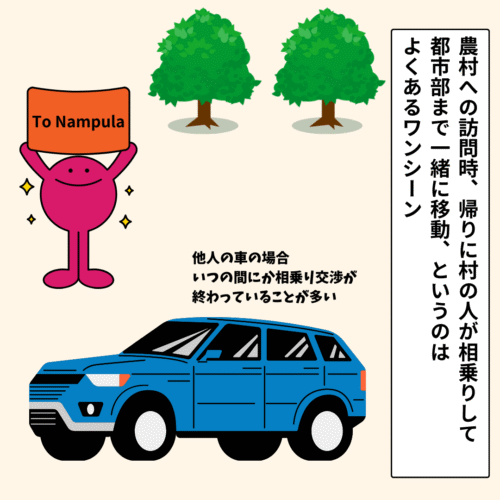 モザンビーク 相乗り